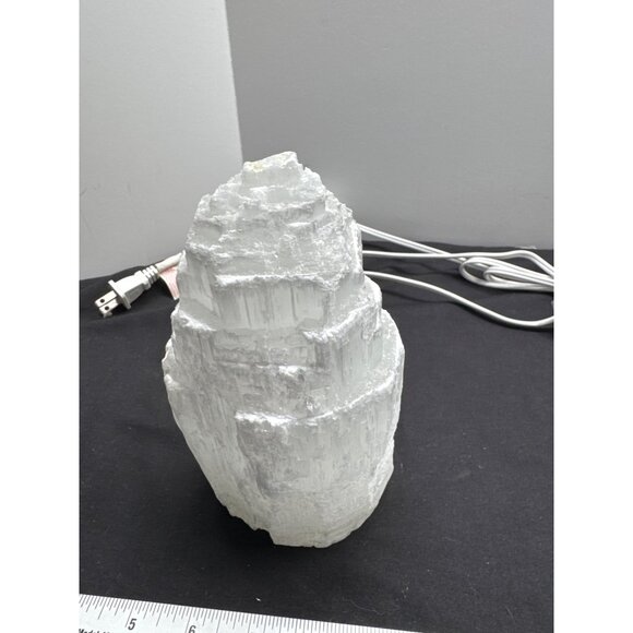 Natural Selenite Crystal Tower For Home & Office Decor 8" Tall - Picture 7 of 11